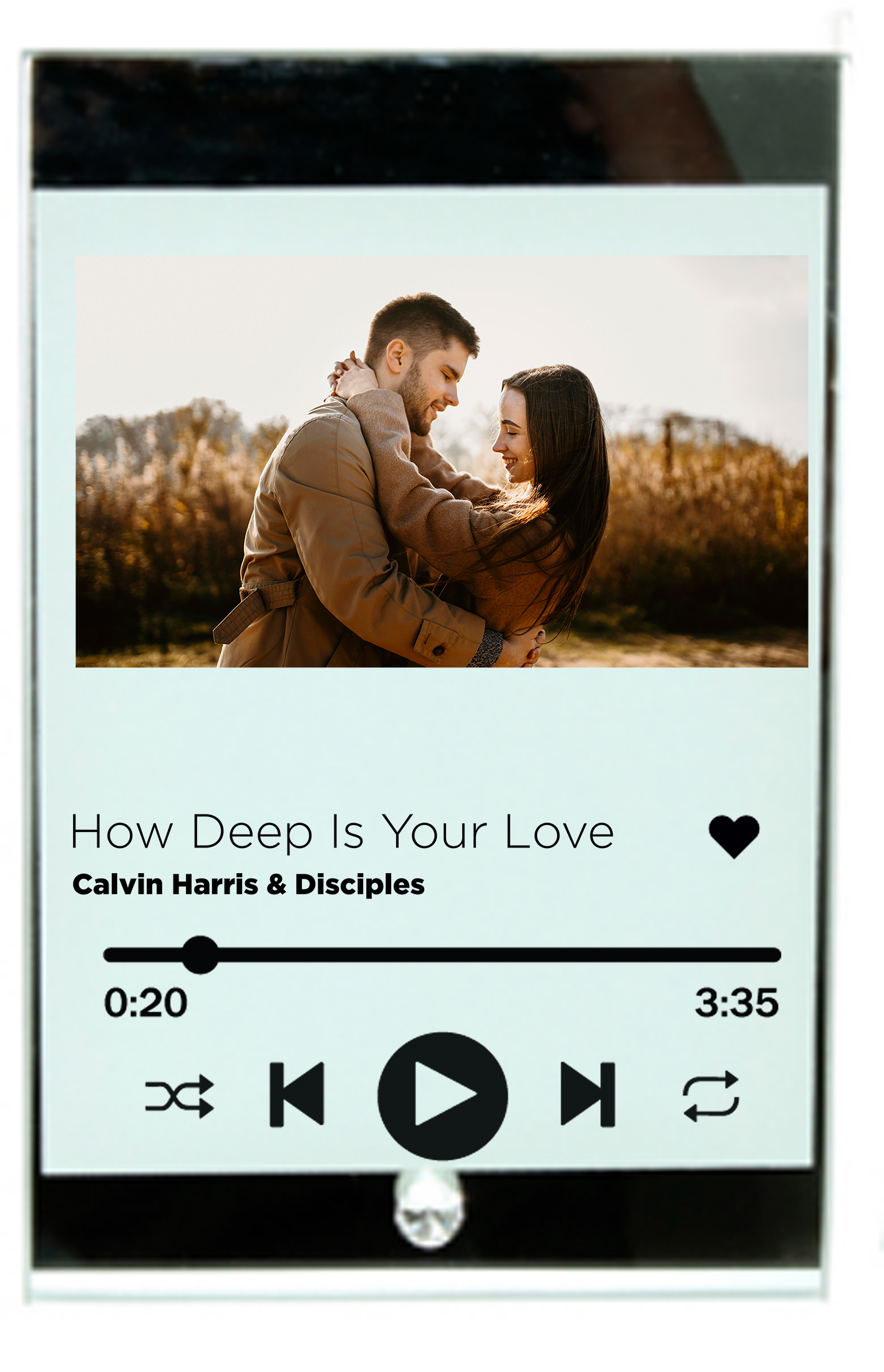 Sklenený fotorámik