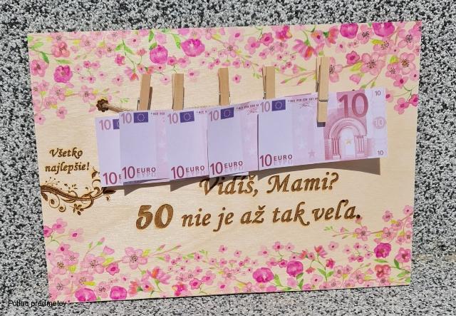 Drevená tabuľa s potlačou Vidíš 54 nie je až tak veľa