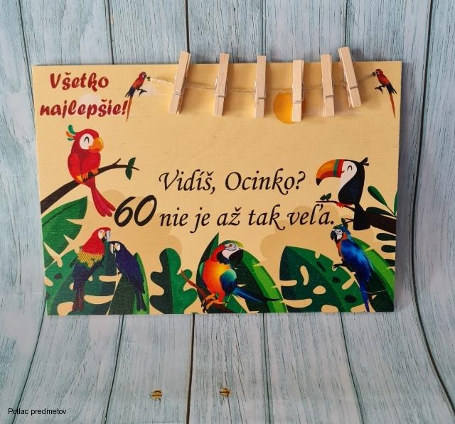 Drevená tabuľa s potlačou Gitara Vidíš  nie je až tak veľa