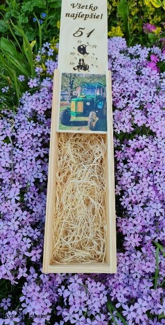 Drevená krabica na  fľašu -  Köszönet mindenért vőlegény és menyasszony 