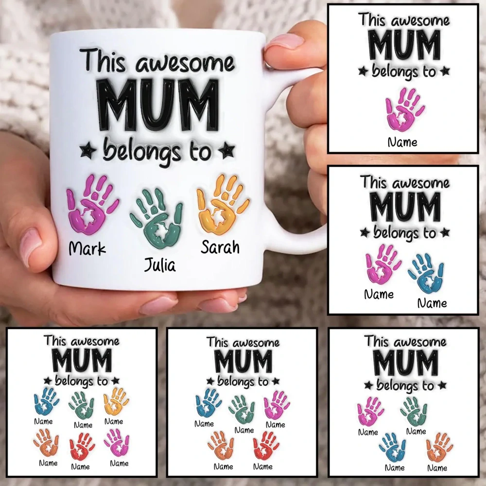 Personalizovaný hrnček: Táto úžasná MAMA patrí... (s krabičkou)