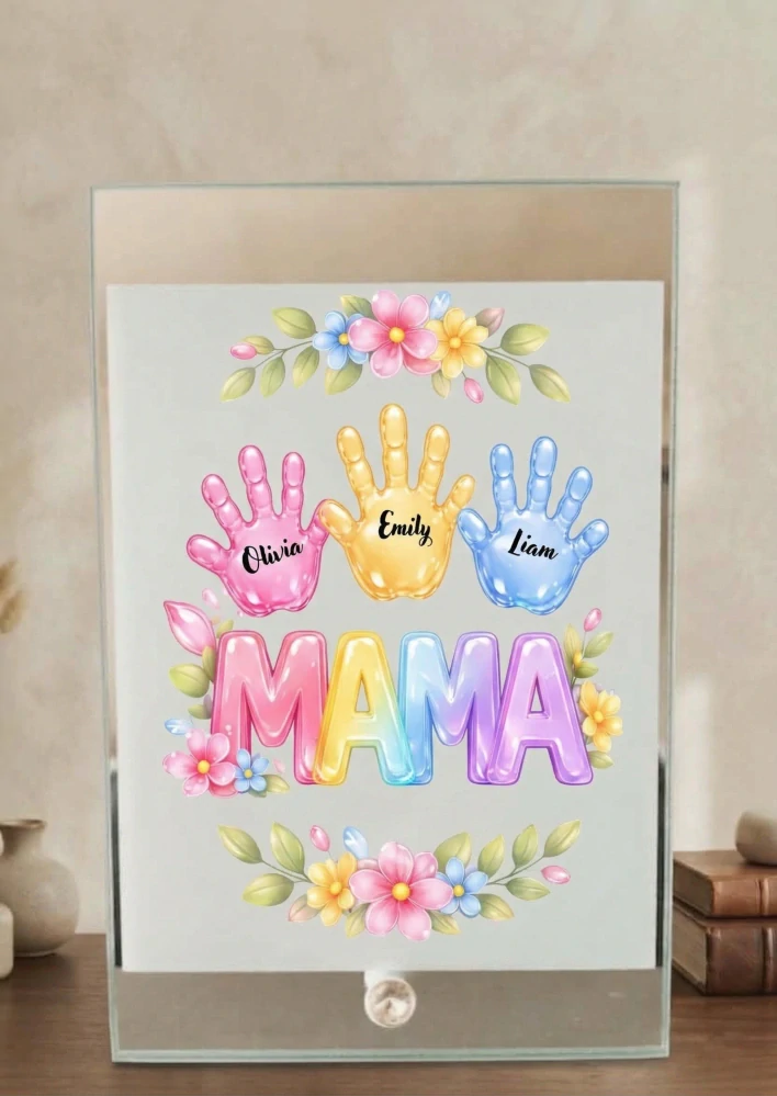 Personalizovaný sklenený fotorám "Pre mamičku