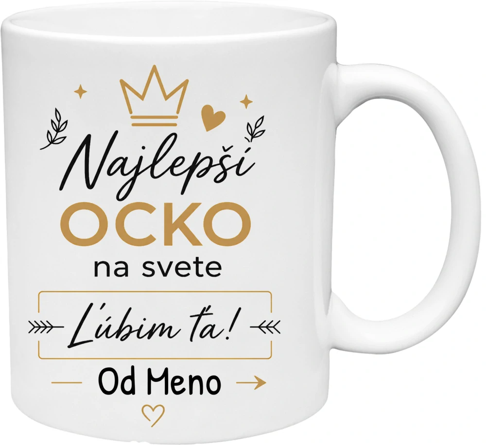 Keramický hrnček "Najlepší OCKO na svete"(s krabičkou)