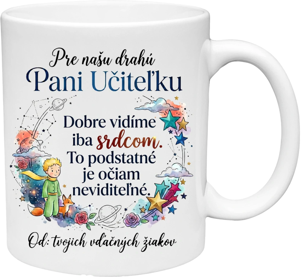 Darčekový hrnček pre pani učiteľku: „Malý princ“(s krabičkou)