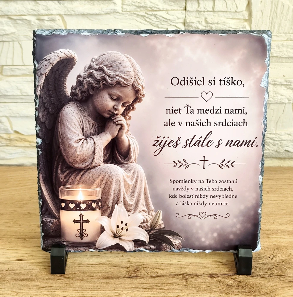 Spomienkový prírodný kameň – Odišiel si tíško