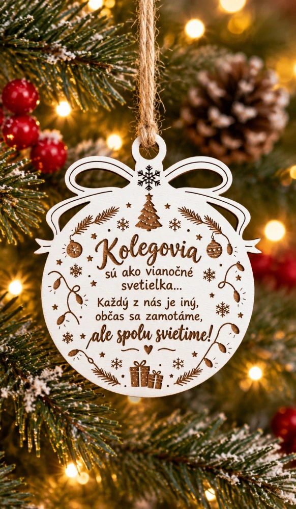 🎄 Vianočná ozdoba pre kolegov – Spolu svietime!