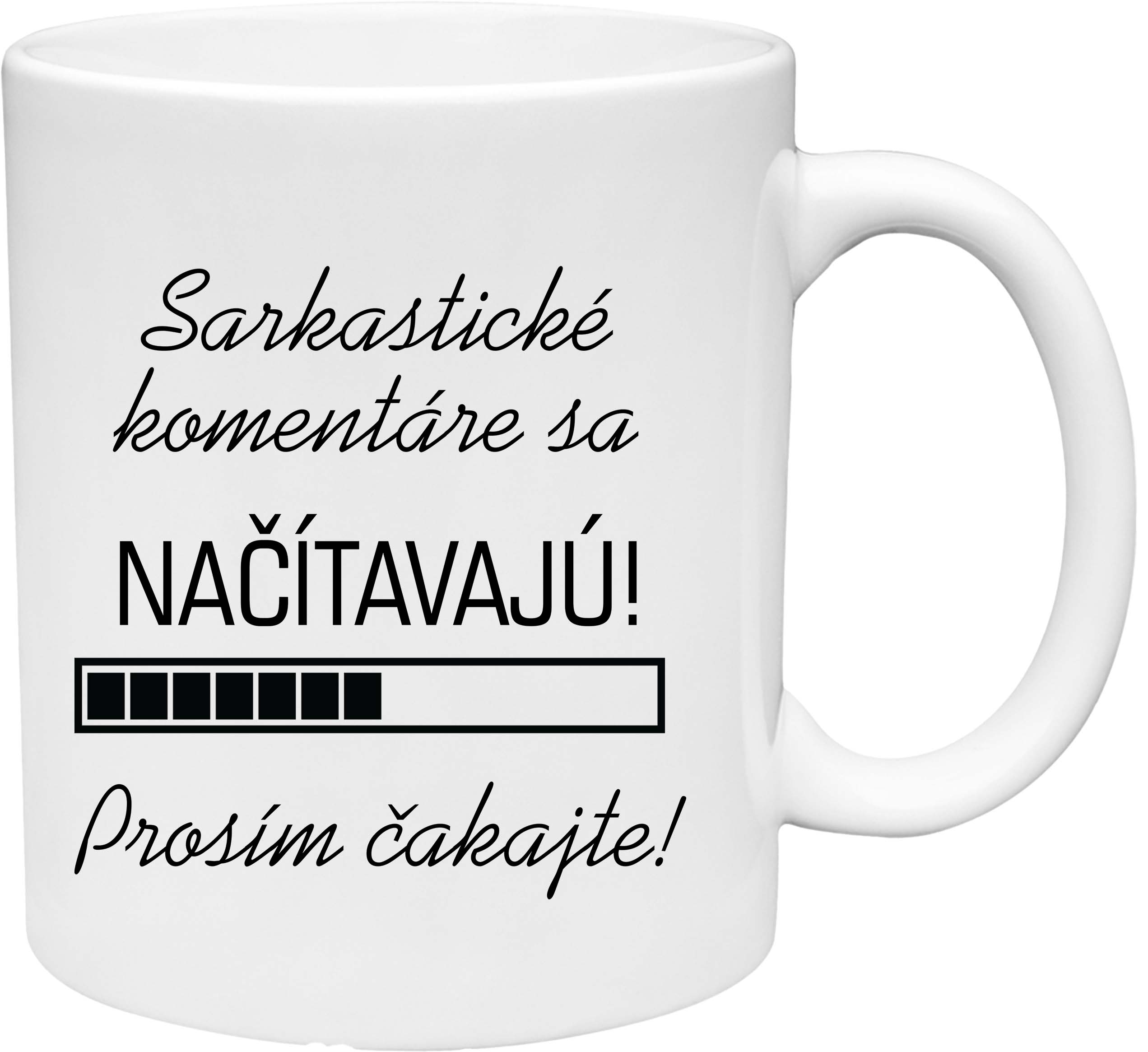 Hrnček Sarkastické komentáre sa načítavajú (s krabičkou)