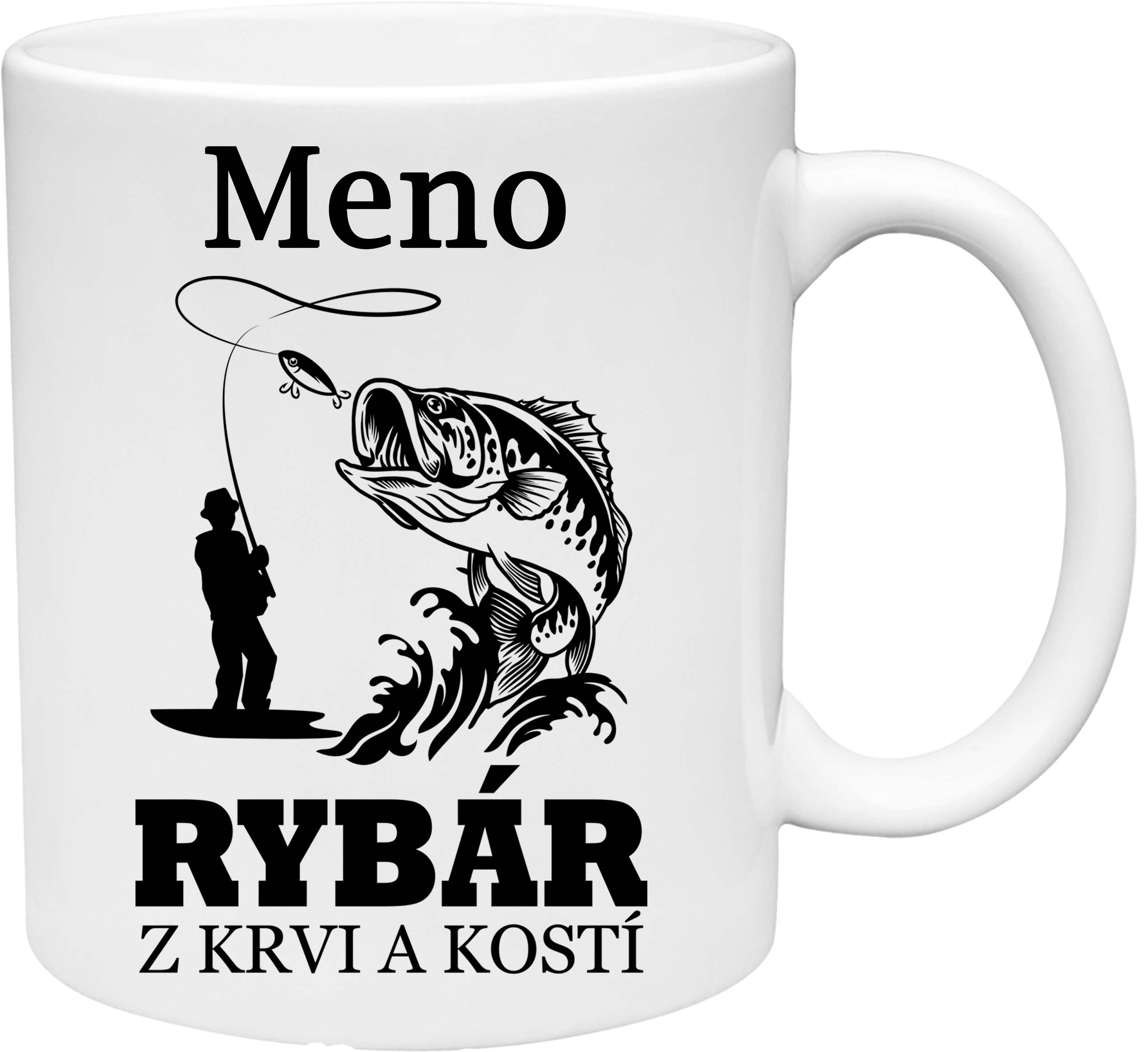 Hrnček Rybár z krvi a kostí (s krabičkou)