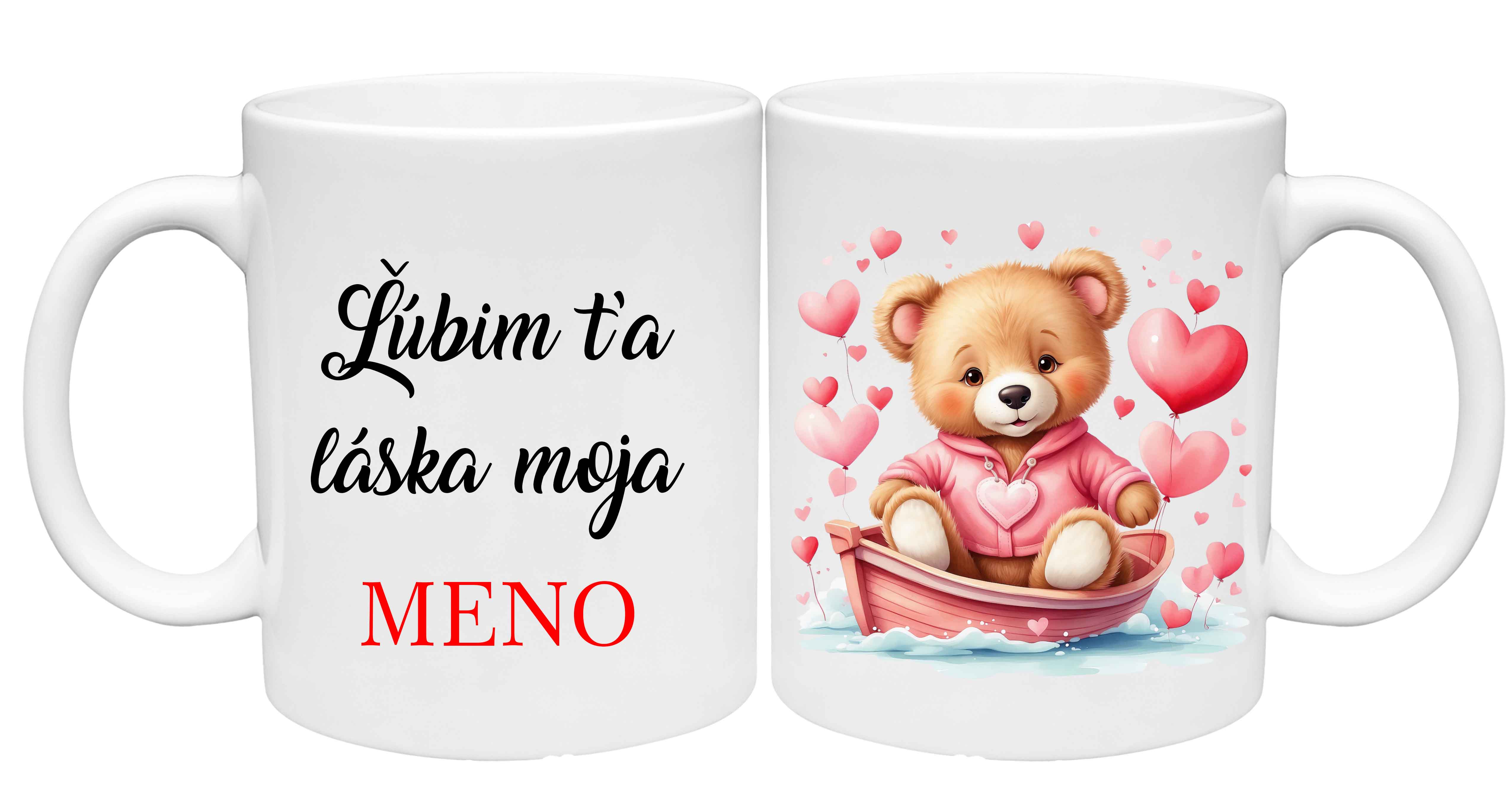 Hrnček Ľúbim ťa láska moja - Macík (s krabičkou)