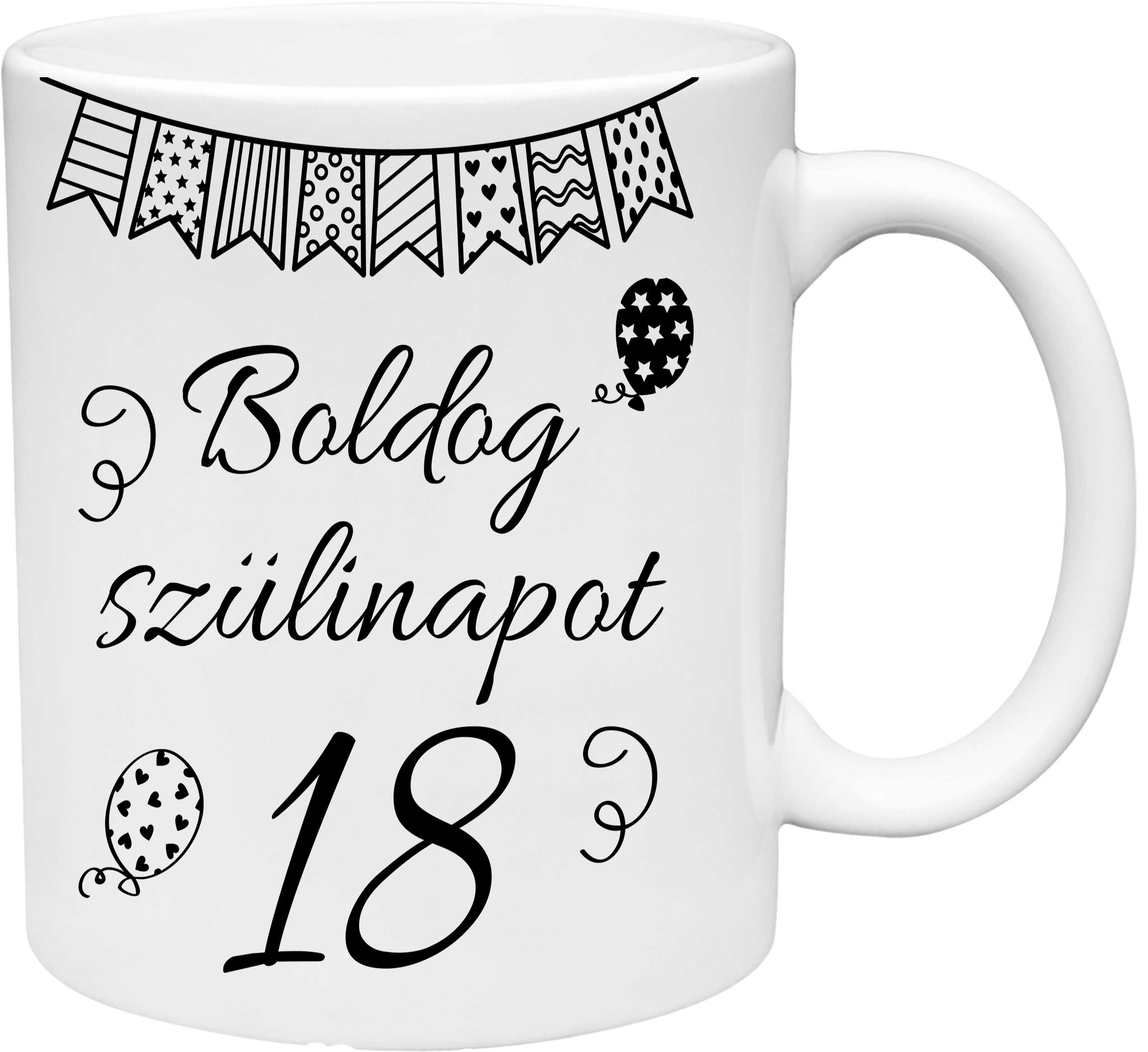 Hrnček Boldog szülinapot 18 (s krabičkou)