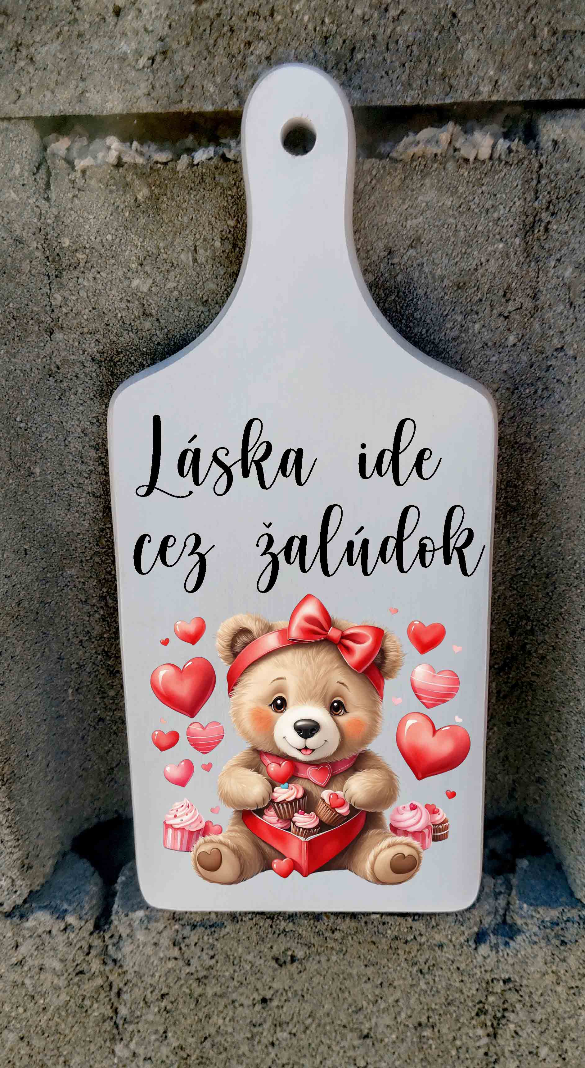 Lopárik Láska ide cez žalúdok - macík