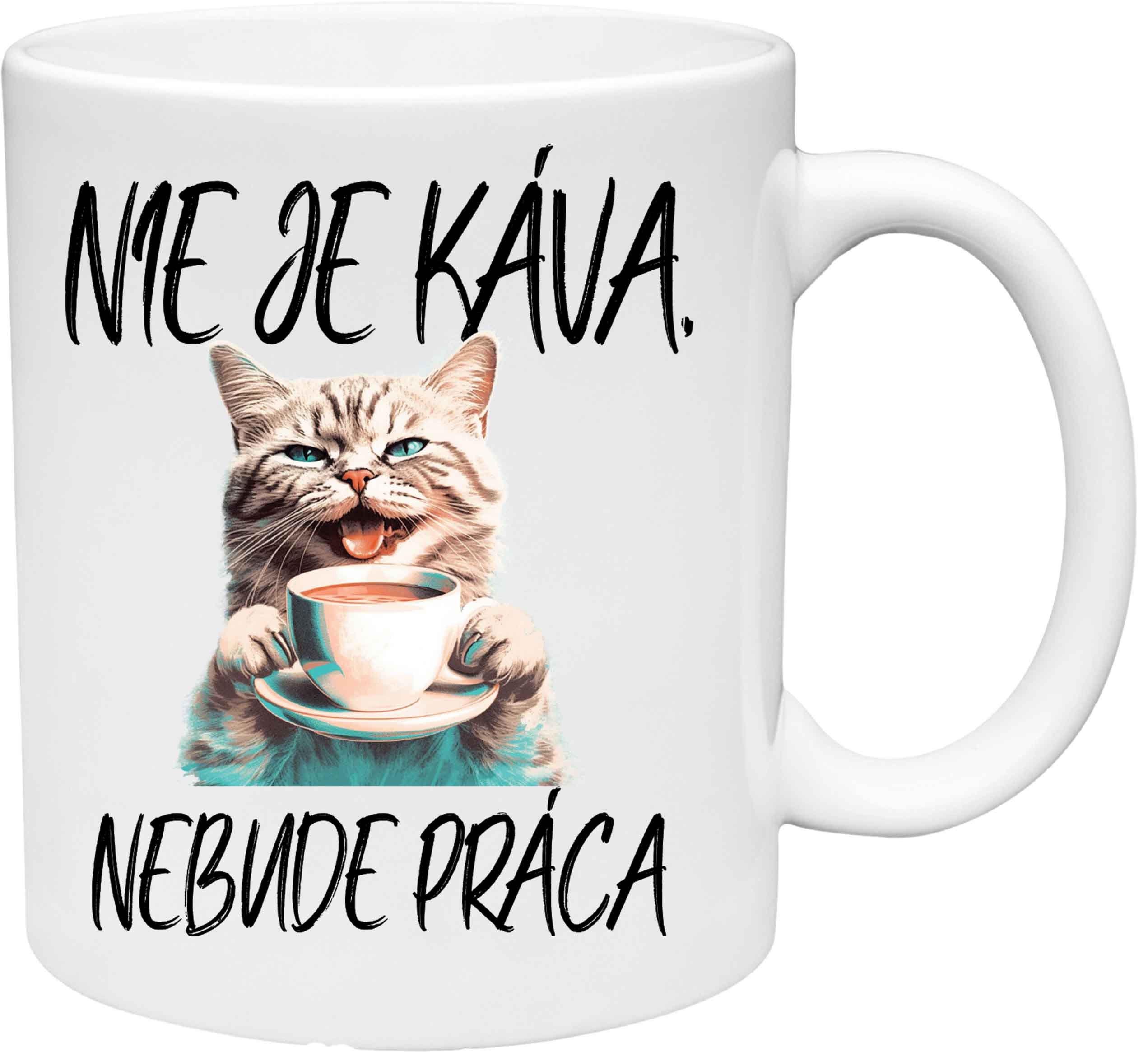 Hrnček 1 Nie je káva, nebude práca (s krabičkou)