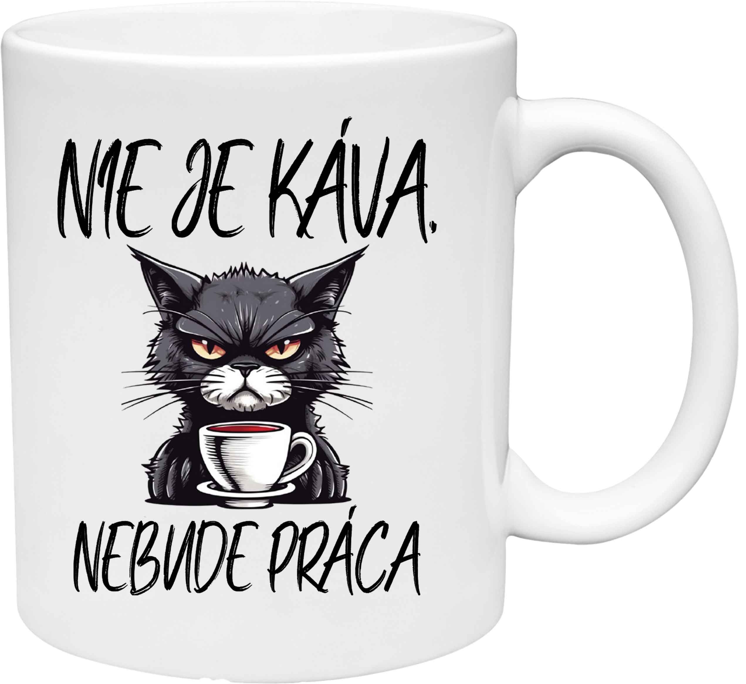 Hrnček 2 Nie je káva, nebude práca (s krabičkou)