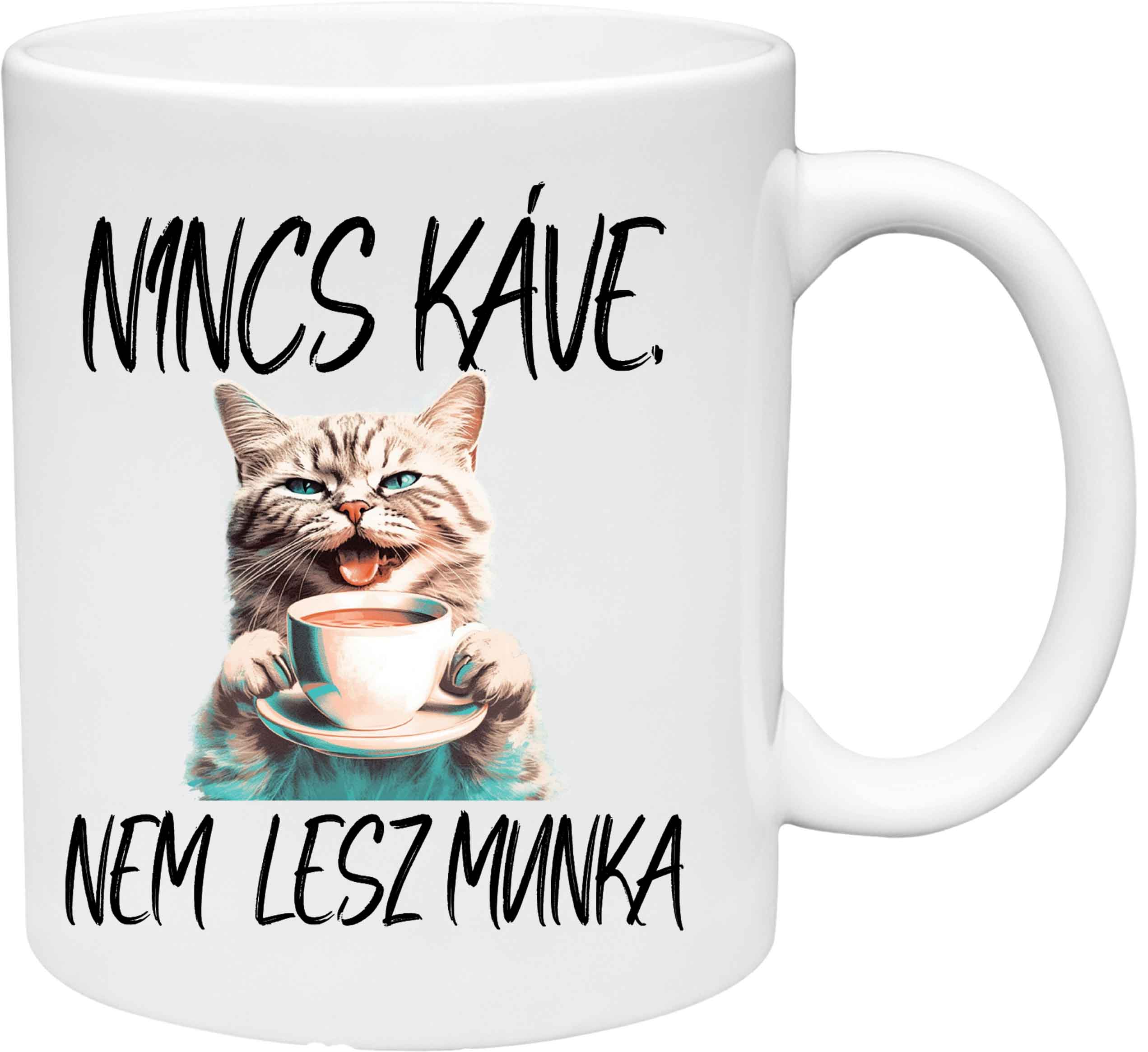 Hrnček 1 Nincs káve, nem lesz munka (s krabičkou)