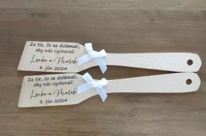 Svadobná Varecha plochá Za tie, čo sa dolámali,  aby nás vychovali.