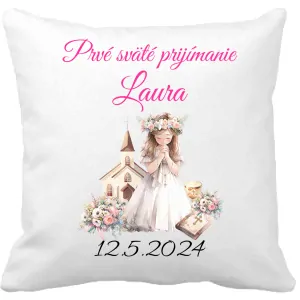 Pamätný vankúšik na prvé sväté prijímanie 1  (dievča)