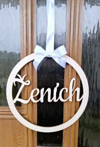 Kruh ženích s bielou mašlou