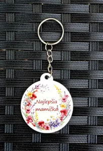 Drevená kľúčenka Najlepšia mamička