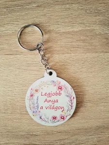 Drevená kľúčenka Legjobb Anya a világon