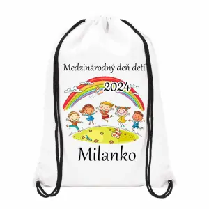 Sťahovací vak biely Medzinárodný deň detí