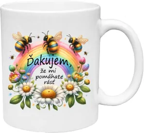 Hrnček  Ďakujem, že mi pomáhate rásť (s krabičkou)