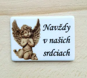 Keramická doštička Navždy v našich srdciach