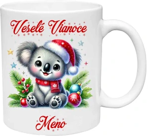 Hrnček Veselé Vianoce koala (s krabičkou)