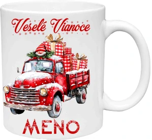 Hrnček Vianočné auto 1 (s krabičkou)