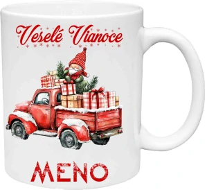 Hrnček Vianočné auto 2 (s krabičkou)