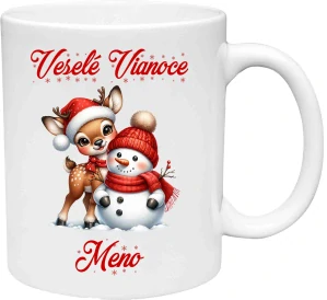 Hrnček Veselé Vianoce sobík 1 (s krabičkou)
