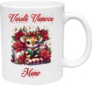 Hrnček Veselé Vianoce sobík 3 (s krabičkou)