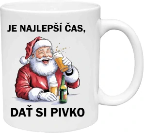 Hrnček Mikuláš - Je najlepší čas, dať si pivko (s krabičkou)