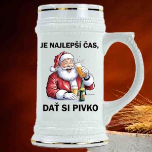 Pivný krígeľ Mikuláš - Je najlepší čas, dať si pivko