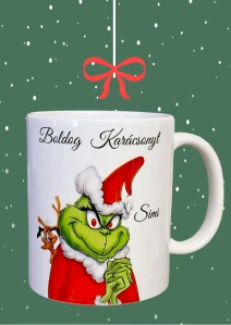 Hrnček Grinch Boldog Karácsonyt (s krabičkou)
