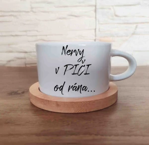 Hrnček Makrónka Nervy v piči od rána