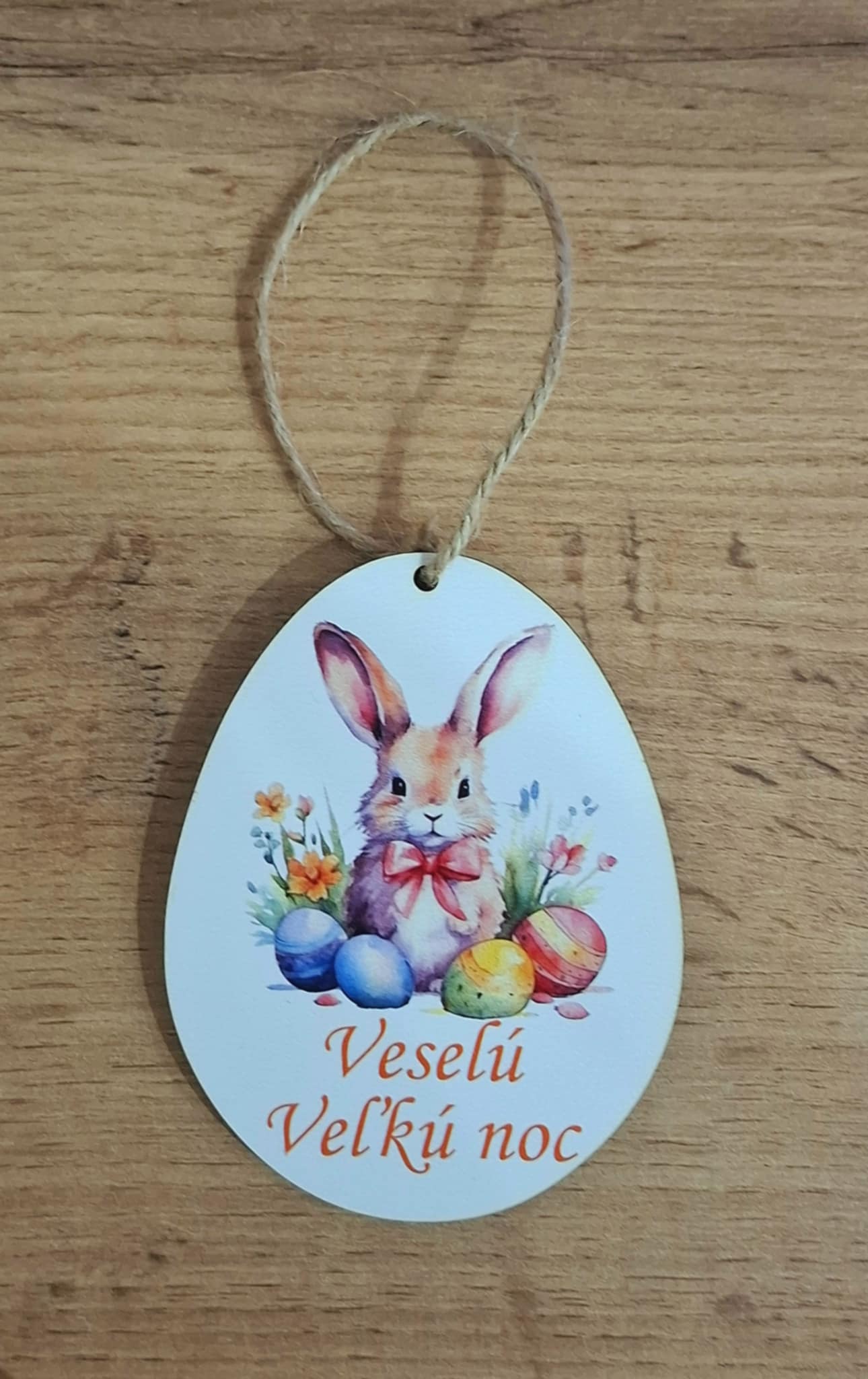 Veľkonočné vajíčko zajačik - Veselú Veľkú noc