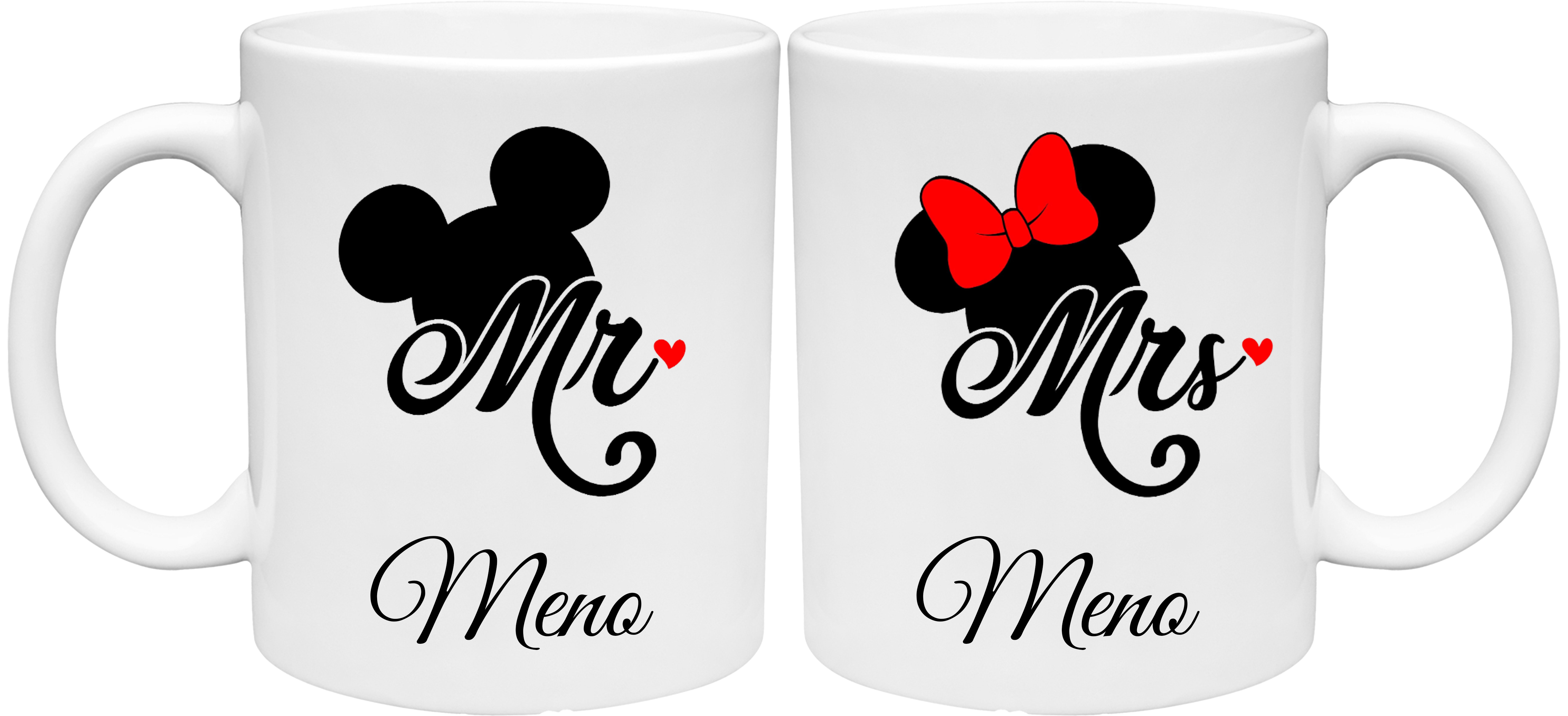 Hrnčekv v sade Mr Mrs Mickey (s krabičkou)