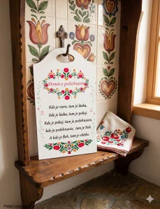 Drevená tabuľa Lopárik - Domáce požehnanie