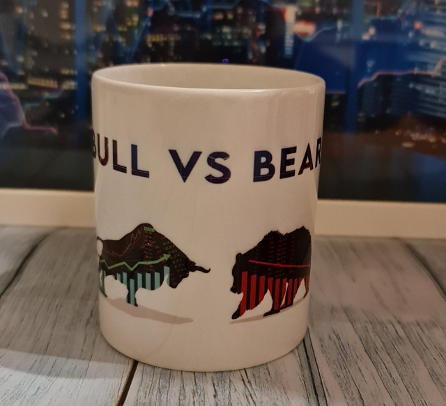Hrnček Bull vs Bear (s krabičkou)