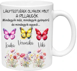 Hrnček Lánytestvérek OLYANOK MINT A PILLANGÓK (s krabičkou)