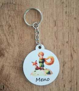Drevená kľúčenka s menom Malý princ