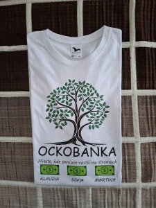 Pánske biele tričko Ockobanka
