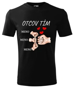 Pánske tričko Otcov tím ruky
