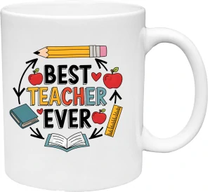 Hrnček best teacher ever  (s krabičkou)
