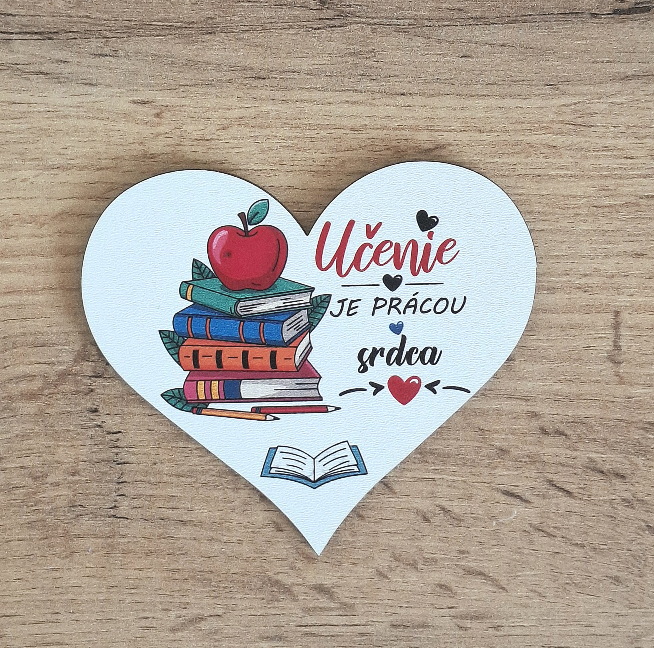 Magnetka srdiiečku Učenie je prácou srdca