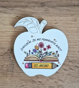 Magnetka Jablko - ďakujem že mi pomáhate rásť