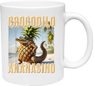 Hrnček crocodilo ananasino (s krabičkou)