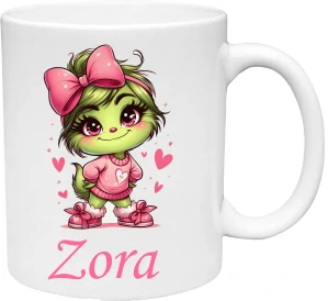 Hrnček malý Grinch dievča (s krabičkou)