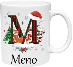 Vianočný hrnček s iniciálkou Mikuláš (s krabičkou)