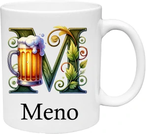 Hrnček Iniciálka Pivko s vlastným Menom (s krabičkou)